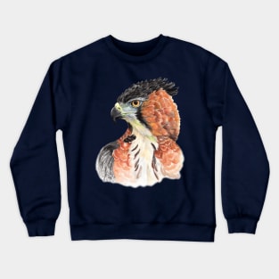 Wild beauty Ornate hawk eagle Watercolor Cut Crewneck Sweatshirt